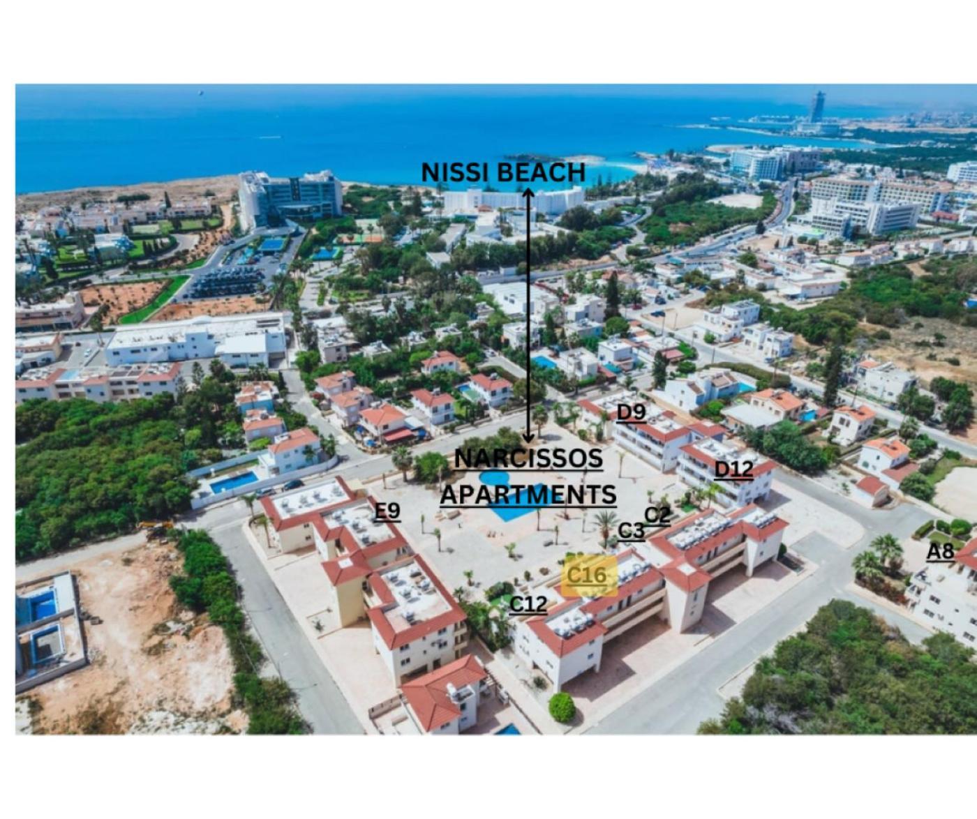 Narcissos Nissi Beach Apartment C16 Ayia Napa Ngoại thất bức ảnh